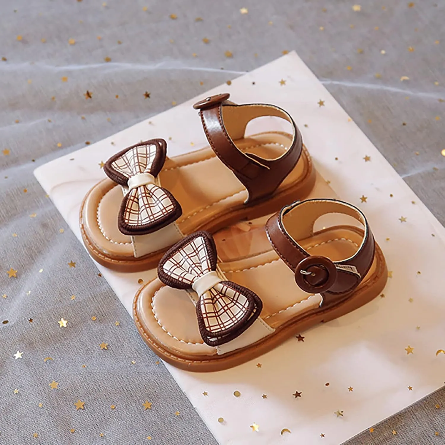 Girls' Sandals Summer Children's Soft Sole Shoes Fashion Girls' Bow Princess Shoes Baby Beach Shoes Girl Sandals Size 13