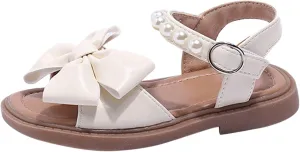 Girls' Sandals Summer Children's Soft Sole Shoes Fashion Girls' Bow Princess Shoes Baby Beach Shoes Shoes for Baby Girls