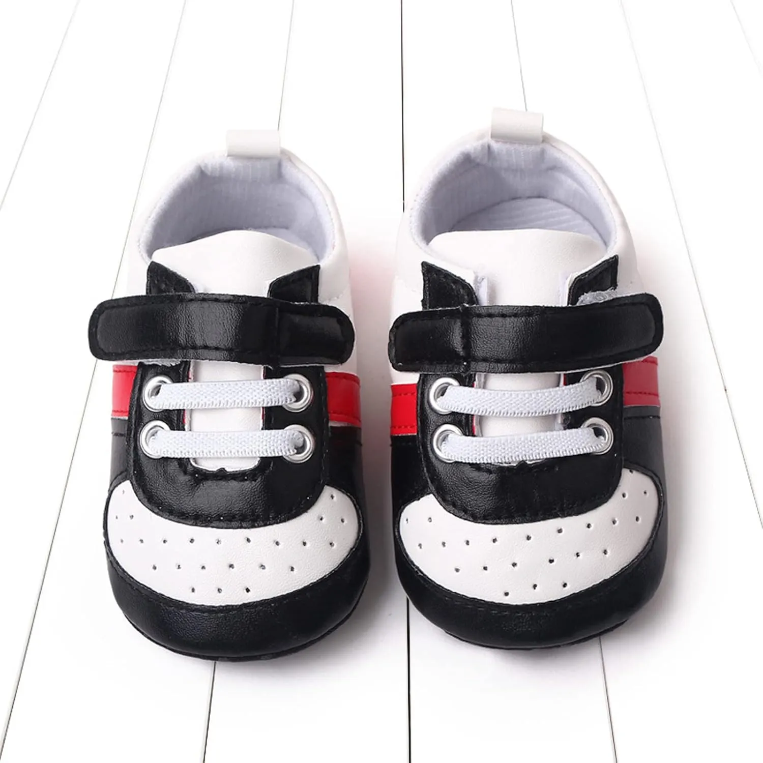 Infant Baby Color Matching Prewalker Sneakers Toddler Boys Girls Anti-Slip Soft Sole Lightweight First Step Shoes Kids