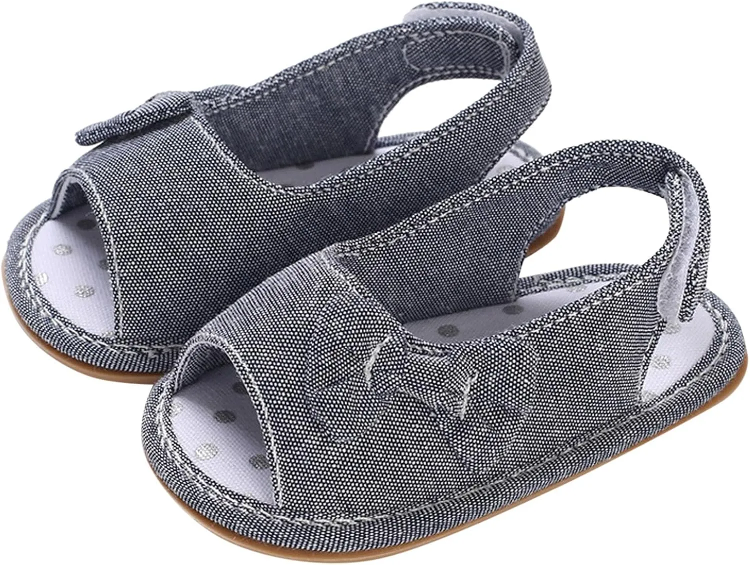 Infant Baby Girls Sandals With Flower Bowknot Soft Sole Shoes Newborn Toddler First Walkers Crib Dress Shoes