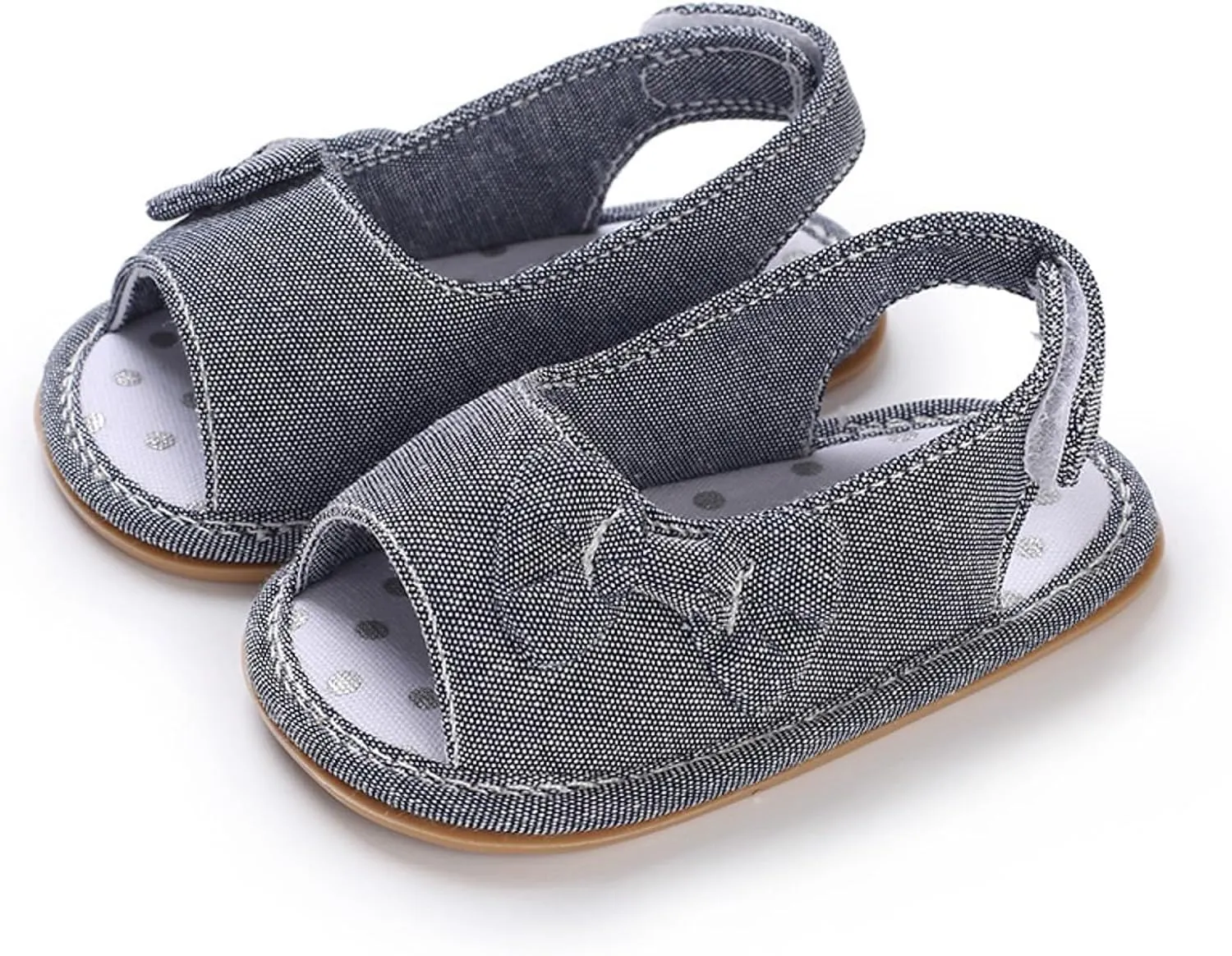 Infant Baby Girls Sandals With Flower Bowknot Soft Sole Shoes Newborn Toddler First Walkers Crib Dress Shoes