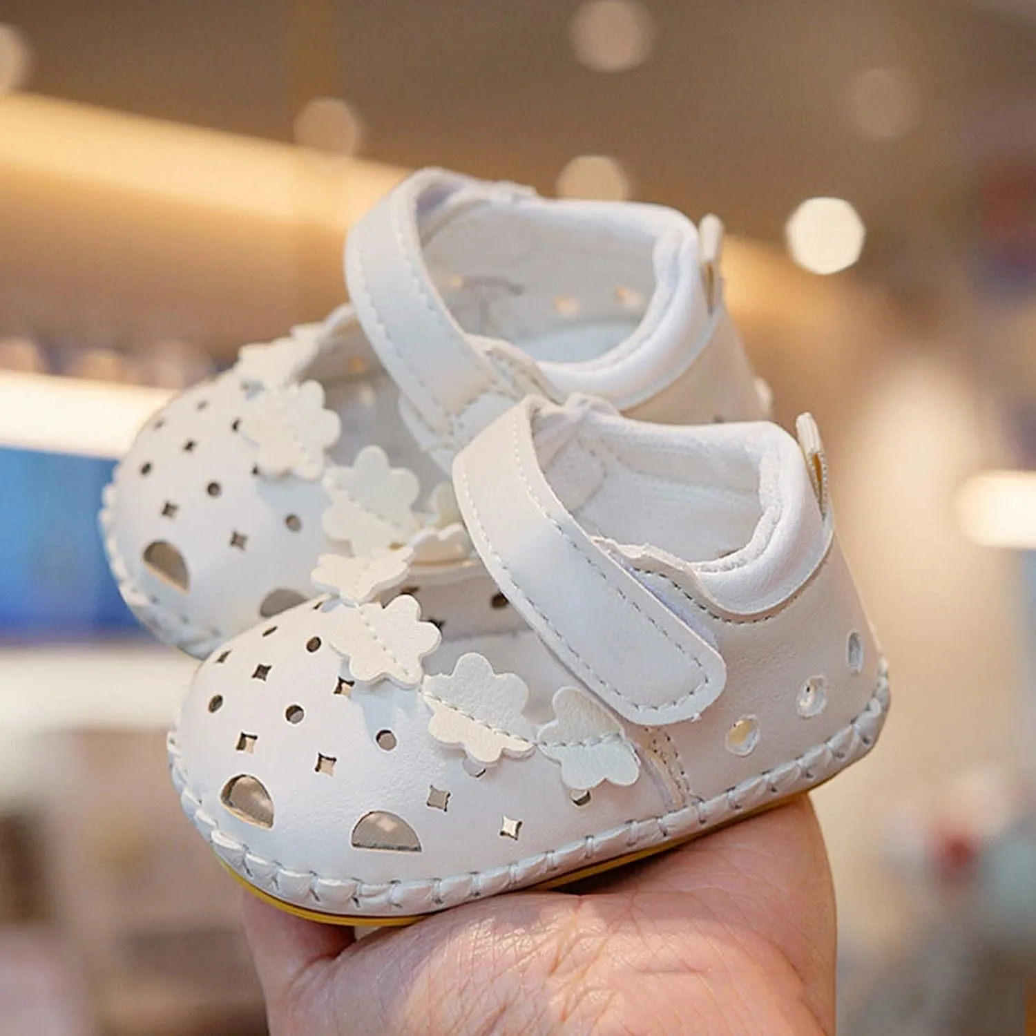 Infant Baby Girls Shoes Soft Sole Princess Wedding Dress Mary Jane Newborn Light Baby Sneaker Shoes Shoes Toddler Size 5