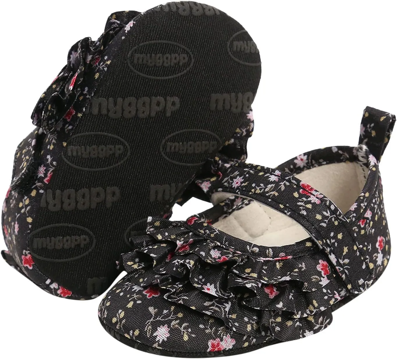Infant Baby Soft Sole Cotton Shoes for Girl Boy Walking Sneakers Toddler Foral Prewalker First Walkers for 0-18Months