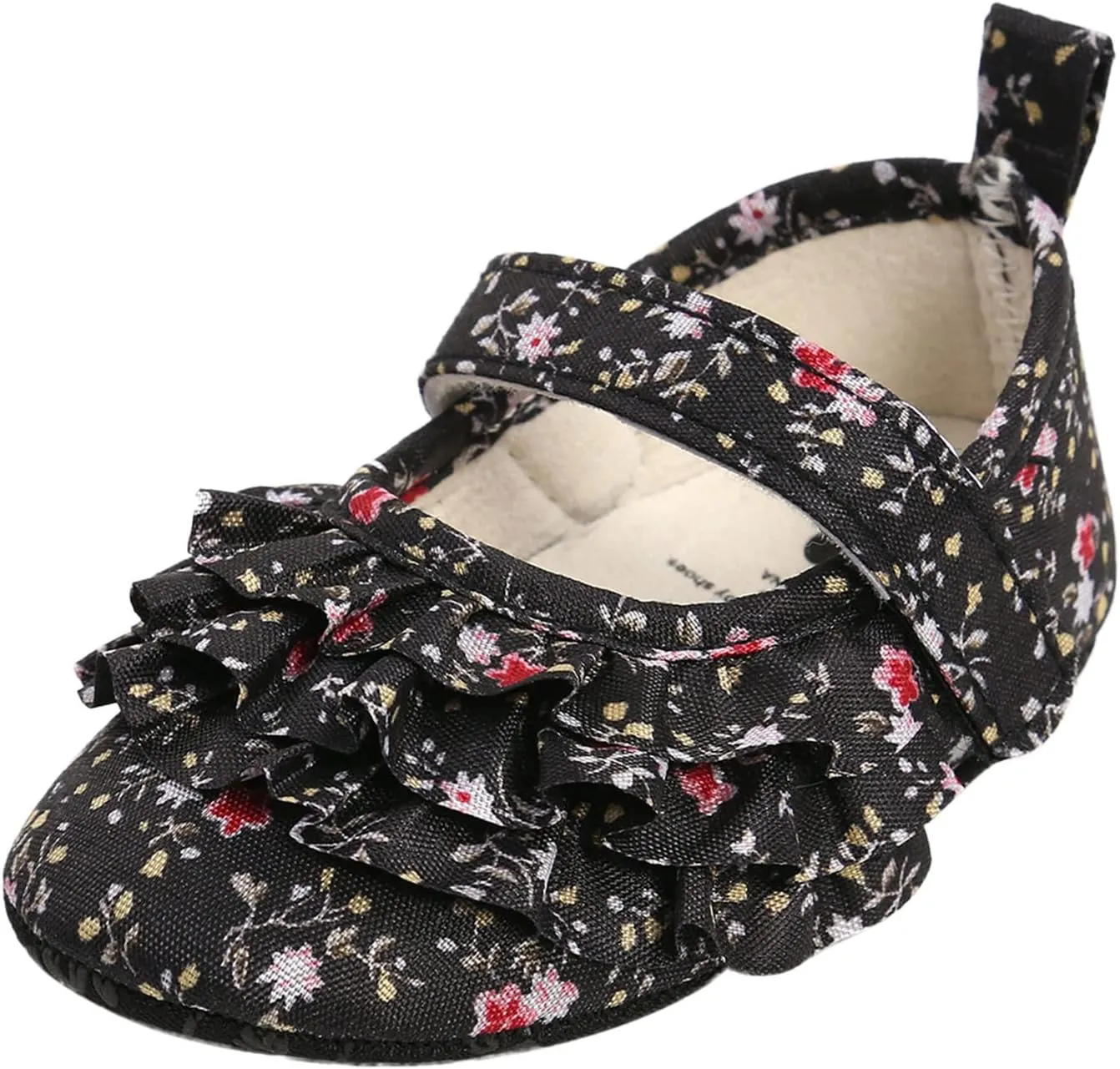 Infant Baby Soft Sole Cotton Shoes for Girl Boy Walking Sneakers Toddler Foral Prewalker First Walkers for 0-18Months
