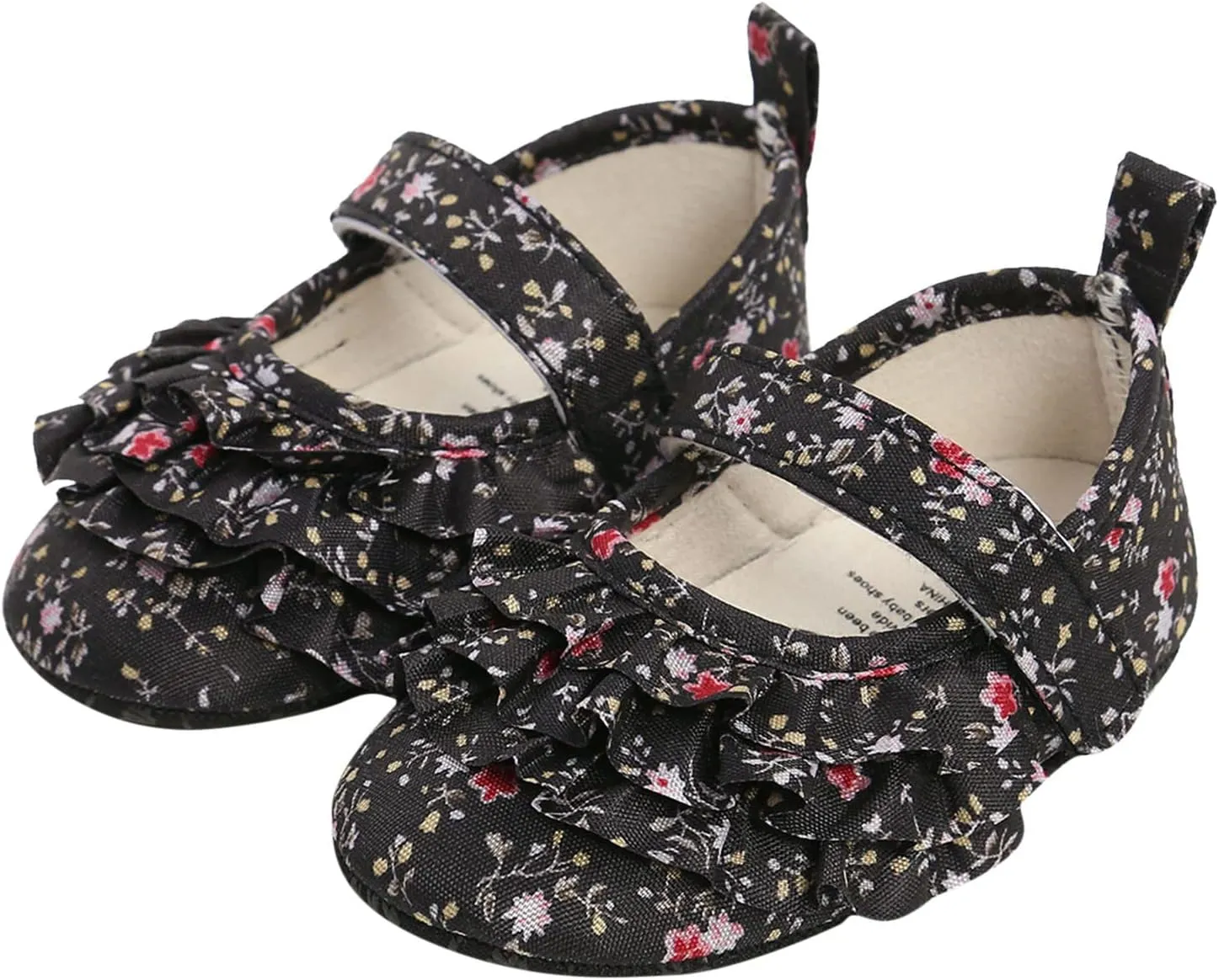 Infant Baby Soft Sole Cotton Shoes for Girl Boy Walking Sneakers Toddler Foral Prewalker First Walkers for 0-18Months