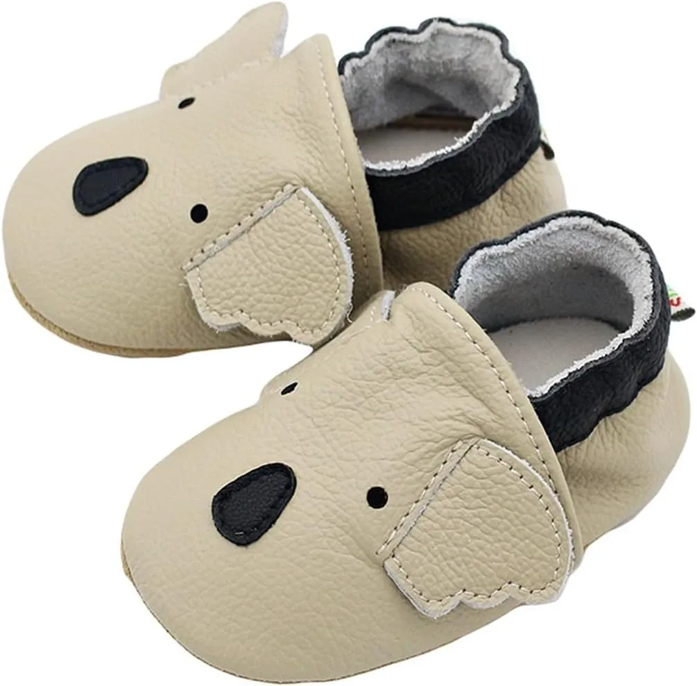 Infant Baby Soft Sole PU Leather Prewalker Shoes Infant Toddler Cute artoon Animal Slip-on Shoes Casual Slippers 3 Month Baby Hat