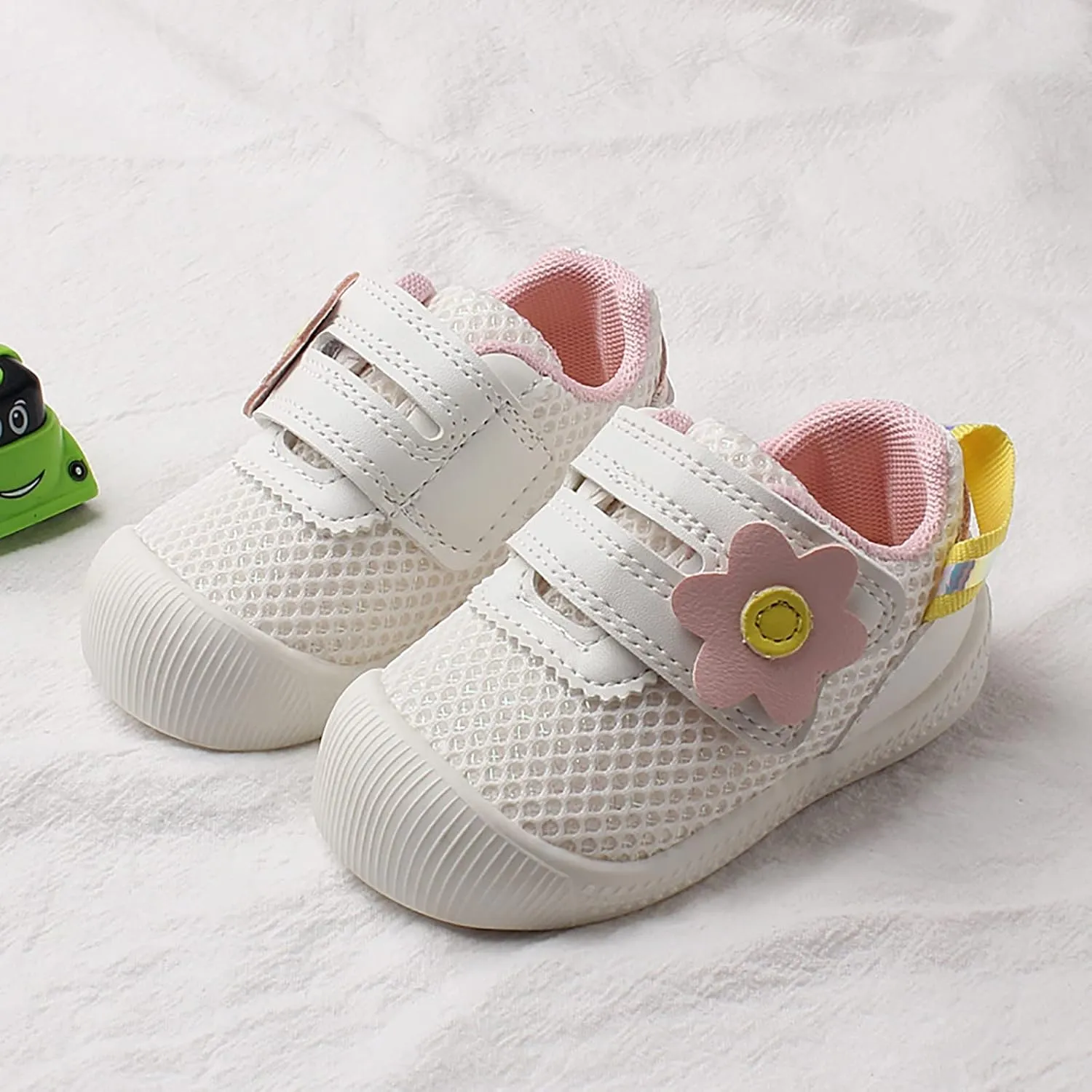 Infant Baby Walking Shoes Grid Soft Non Slip Casual Shoes Rubber Sole Outdoor Baby Walking Shoes