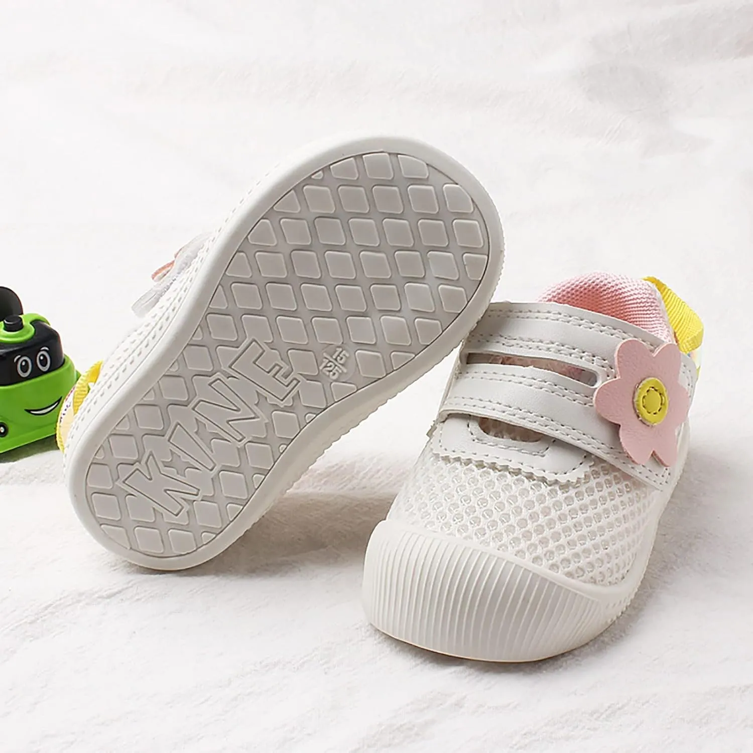 Infant Baby Walking Shoes Grid Soft Non Slip Casual Shoes Rubber Sole Outdoor Baby Walking Shoes