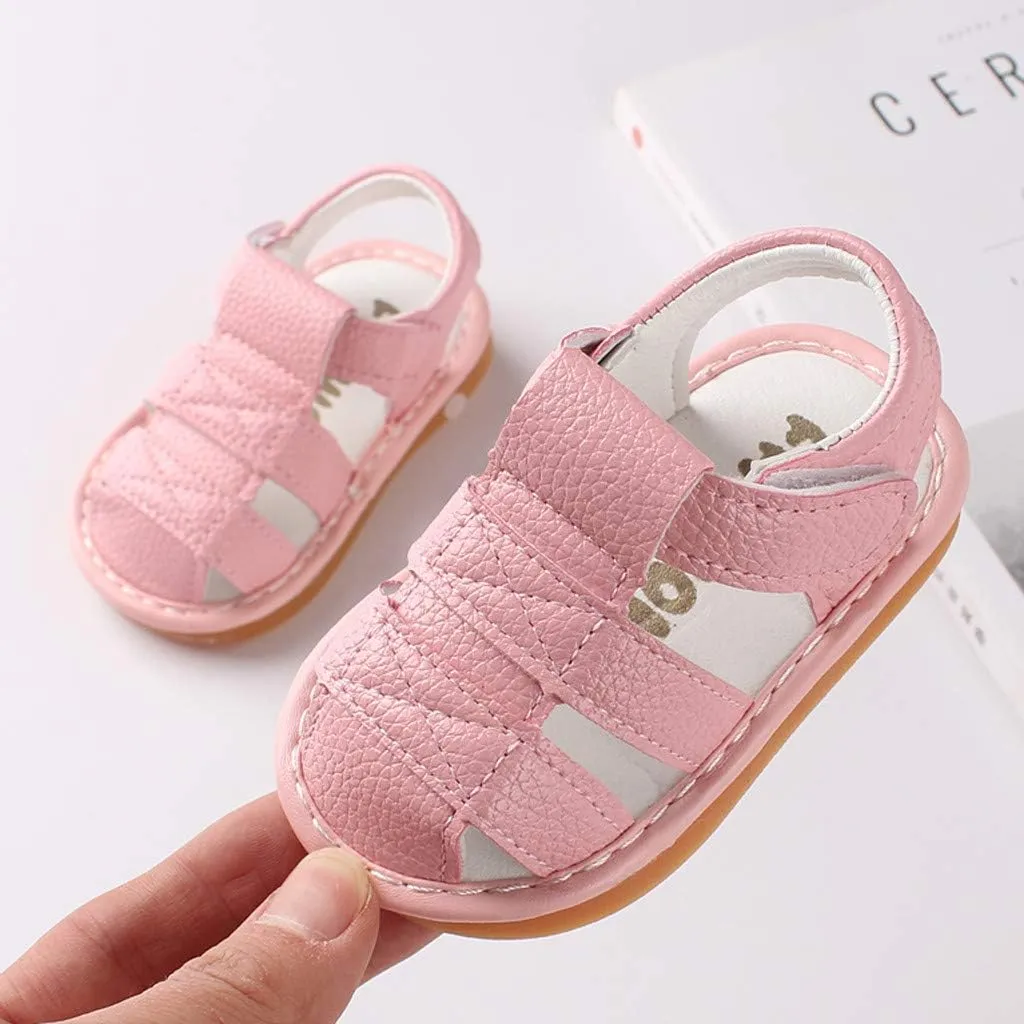 Infant Boys Girls Sandals Breathable Baby Summer Outdoor Casual Beach Shoes Toddler Newborn First Crib Girls Cheer Shoes