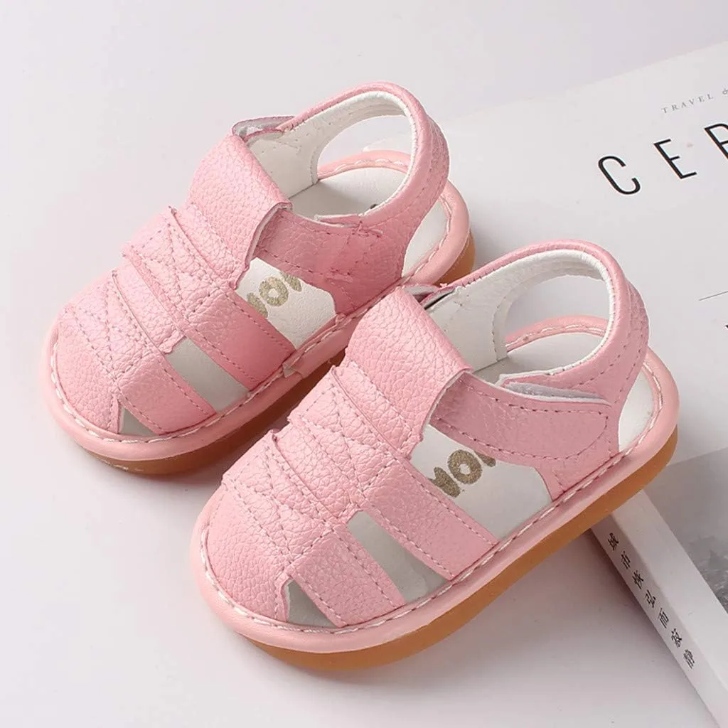 Infant Boys Girls Sandals Breathable Baby Summer Outdoor Casual Beach Shoes Toddler Newborn First Crib Girls Cheer Shoes