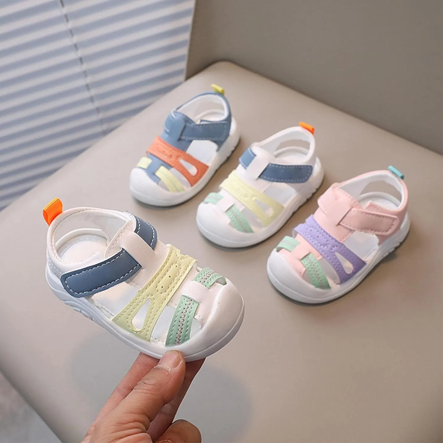 Infant Girls' Sandals Boys' Toddler Shoes Summer Baotou Sandals Soft Soled Toddler Shoes Children'S Jelly Baby Shoes