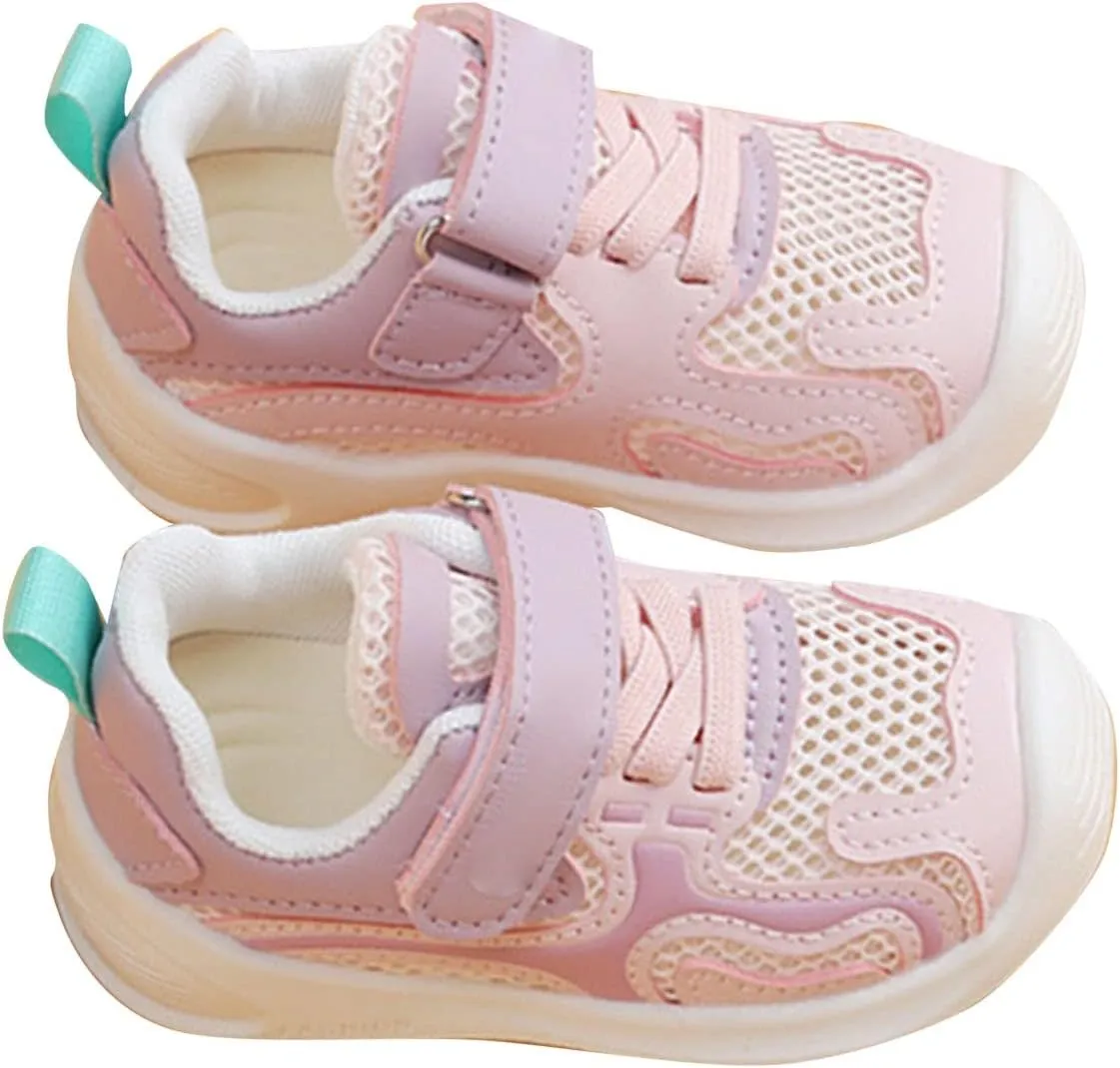 Infant Girls' Sneakers Girls' Soft Sole Casual Shoes Spring Summer New Baby Hollowed Out Mesh Function Shoe for Girls
