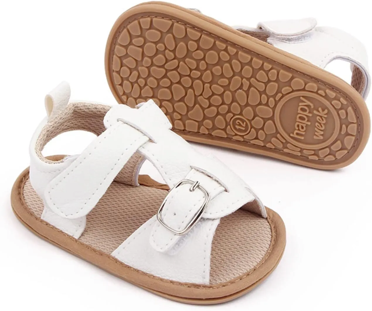 Infant Summer Soft Solid Baby Slip Bow Girls Shoes Crib Baby Shoe Toddle Shoes Boy Sandals 18-24 Months