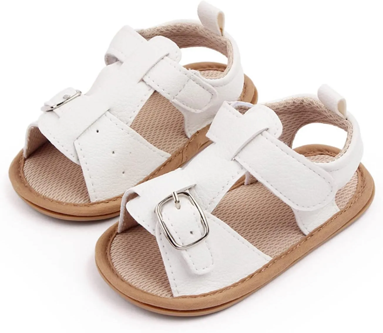 Infant Summer Soft Solid Baby Slip Bow Girls Shoes Crib Baby Shoe Toddle Shoes Boy Sandals 18-24 Months