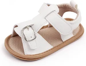 Infant Summer Soft Solid Baby Slip Bow Girls Shoes Crib Baby Shoe Toddle Shoes Boy Sandals 18-24 Months