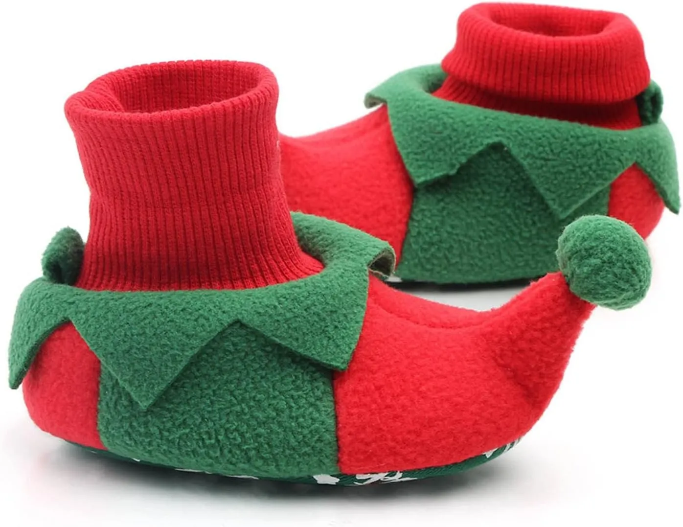 Infant Toddle Footwear Winter Warm Floor Shoes Soft Sole Indoor Warm Christmas Toddler Shoes Basketball Shoes with Strap
