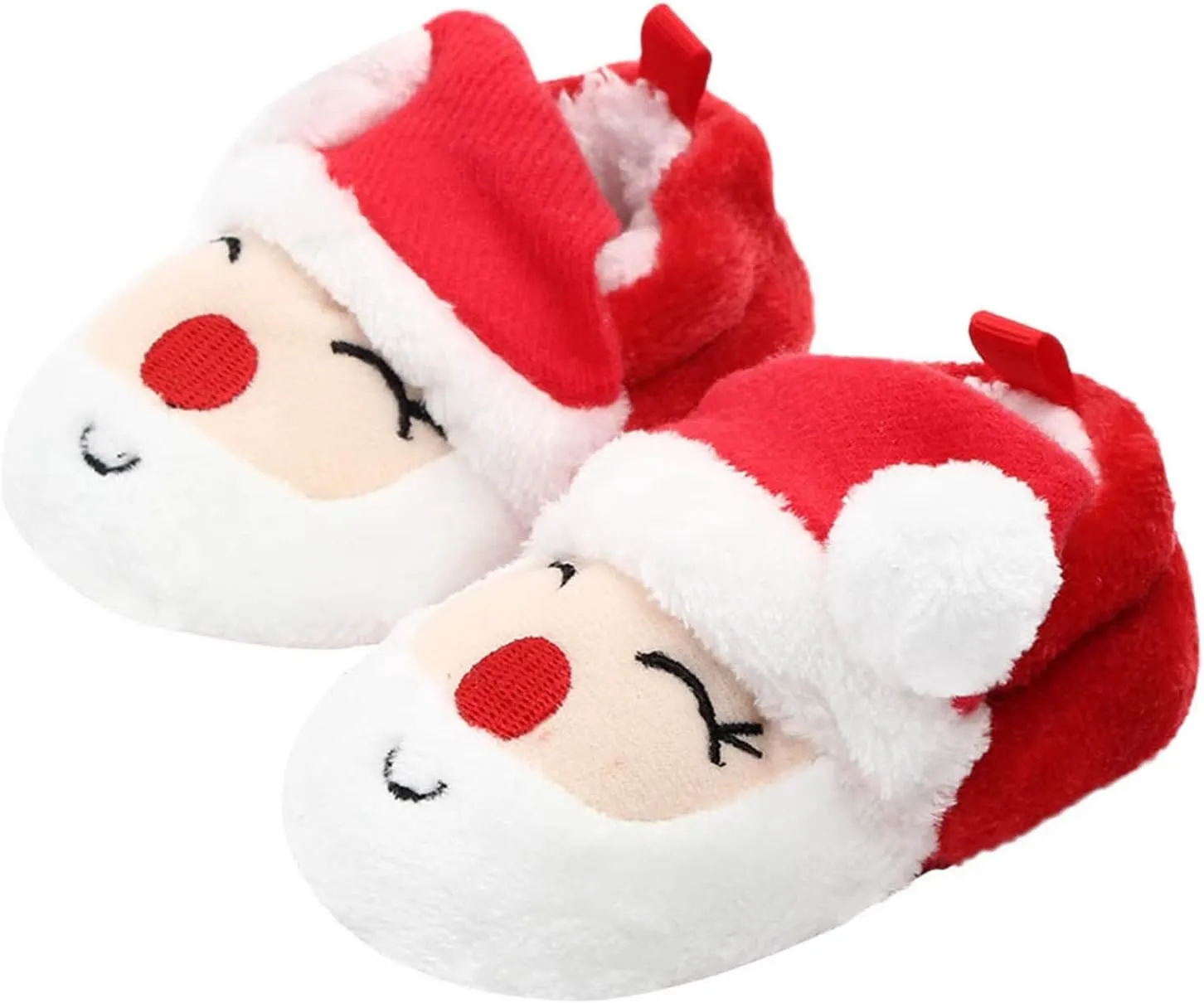 Infant Toddle Footwear Winter Warm Floor Shoes Soft Sole Indoor Warm Santa Toddler Shoes Boys Size 12 Slip on Shoes