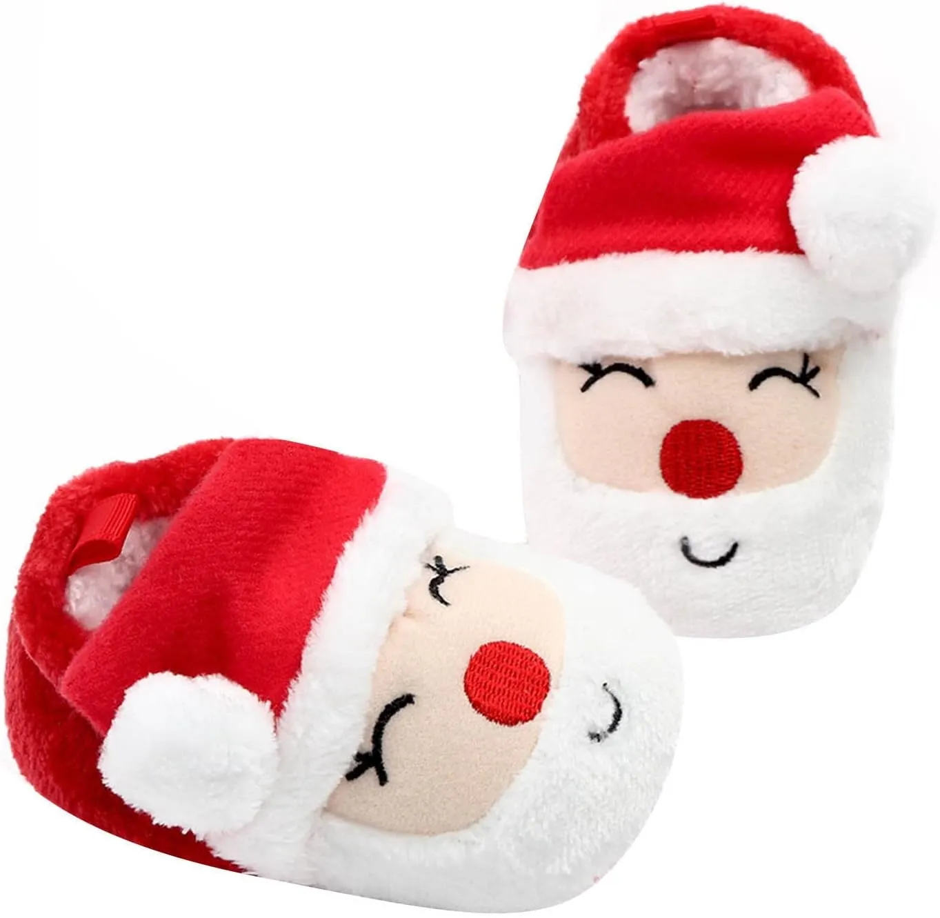 Infant Toddle Footwear Winter Warm Floor Shoes Soft Sole Indoor Warm Santa Toddler Shoes Boys Size 12 Slip on Shoes