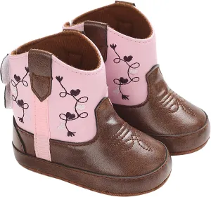 Infant Toddler Leather Soft Sole Cowboy Boots for Baby Boys Girls Newborn Prewalker Non Slip Shoes with Embroidery