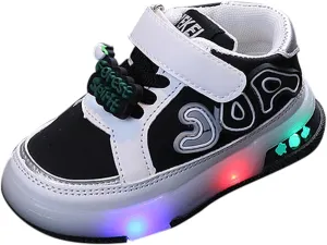 Infant Toddler LED Sneakers for Boys Girls Light Up Breathable Lightweight Soft Sole Casual First Walking Shoes Top 10