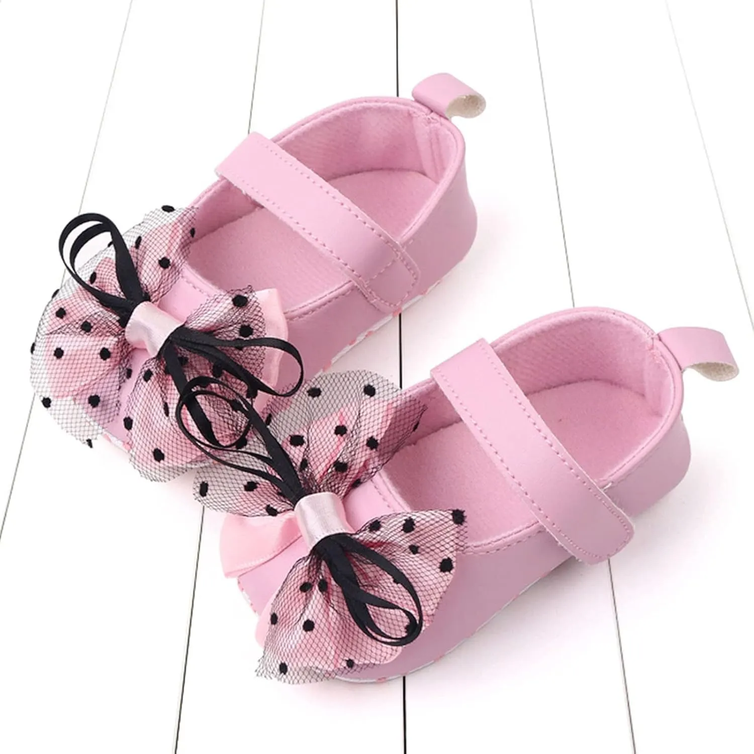 Infant Toddler Shoes Soft Sole Bow Hook Loop Casual Shoes Princess Shoes Toddler Shoes Boots Toddler