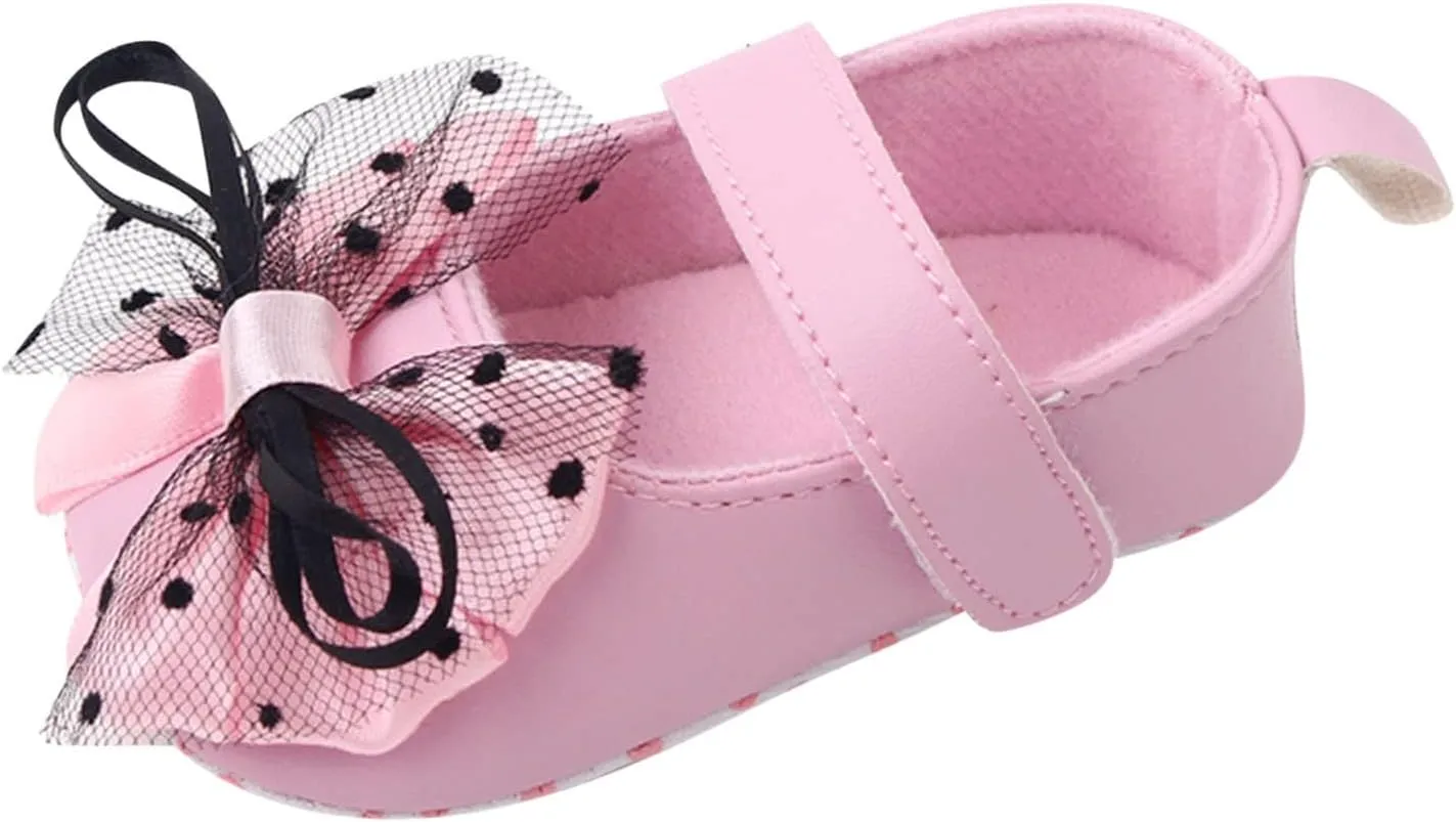 Infant Toddler Shoes Soft Sole Bow Hook Loop Casual Shoes Princess Shoes Toddler Shoes Boots Toddler