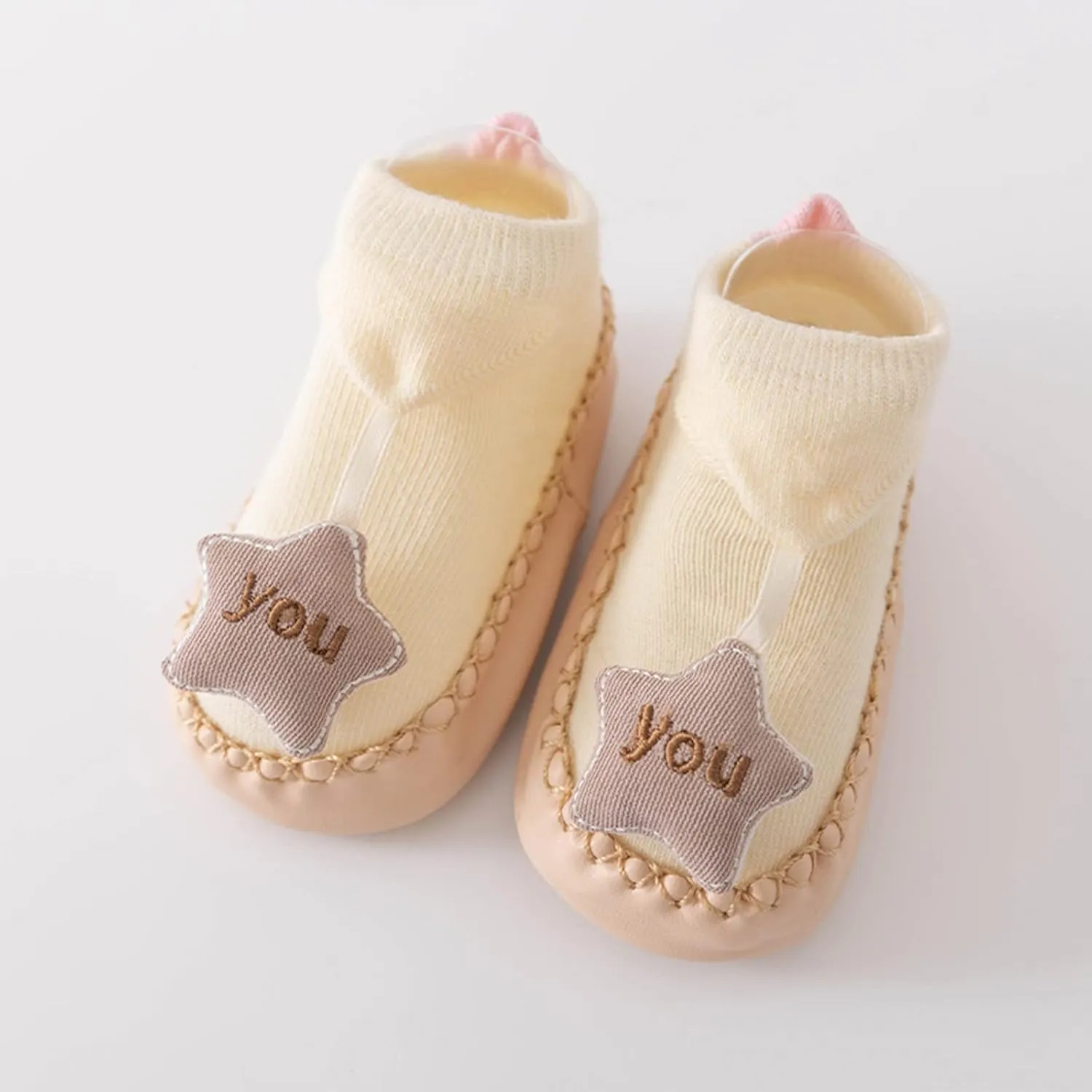 Infant Toddler Shoes Soft Sole Toddler Shoes Star Decoration Non Slip Breathable Socks Socks Shoes Toddler Jelly Sandals