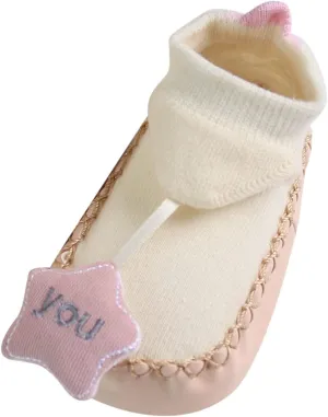 Infant Toddler Shoes Soft Sole Toddler Shoes Star Decoration Non Slip Breathable Socks Socks Shoes Toddler Jelly Sandals