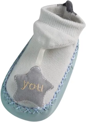 Infant Toddler Shoes Soft Sole Toddler Shoes Star Decoration Non Slip Breathable Socks Toddler Jelly (White, 0 Month)