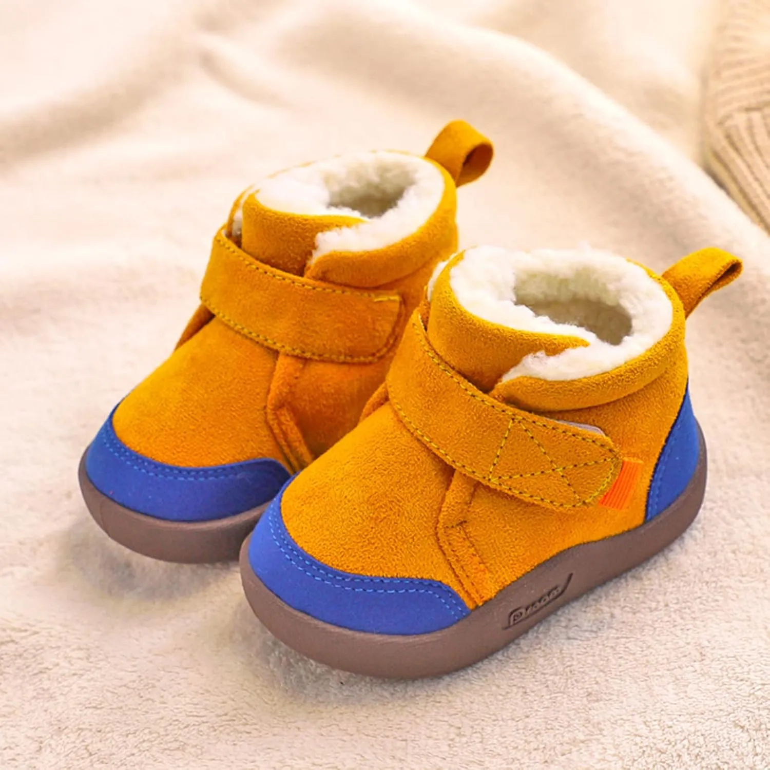 Infant Walking Shoes Boys Baby Shoes Toddler Boots Soft Bottom Toddler Shoes Plus Velvet Thick Non Slip Large Cotton Shoes Baby Boy Boot Shoes