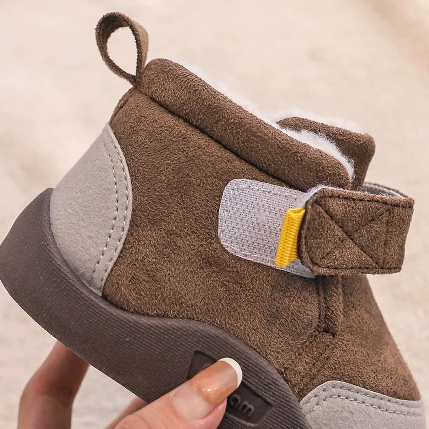 Infant Walking Shoes Boys Baby Shoes Toddler Boots Soft Bottom Toddler Shoes Plus Velvet Thick Non Slip Large Cotton Shoes Baby Boy Boot Shoes