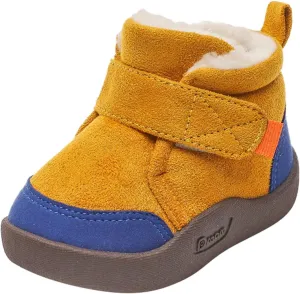 Infant Walking Shoes Boys Baby Shoes Toddler Boots Soft Bottom Toddler Shoes Plus Velvet Thick Non Slip Large Cotton Shoes Baby Boy Boot Shoes