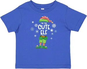inktastic Funny Christmas I'm The Cute Elf with Shoes and Hat Baby T-Shirt