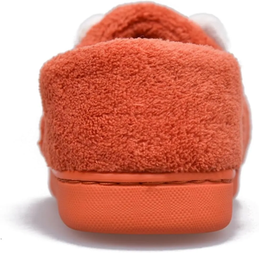 Kids Boys Girls Slip On Winter Warm House Slippers Plush Cozy Cute Dinosaur Home Shoes with Soft Memory Foam