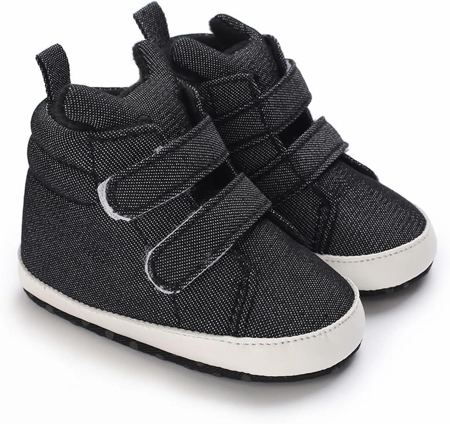 Kids Dress Shoes Toddler Baby Boys Girls High Tops Ankle Sneakers Soft Anti Slip Sole PU Leather Cute Shoes Fir Girls