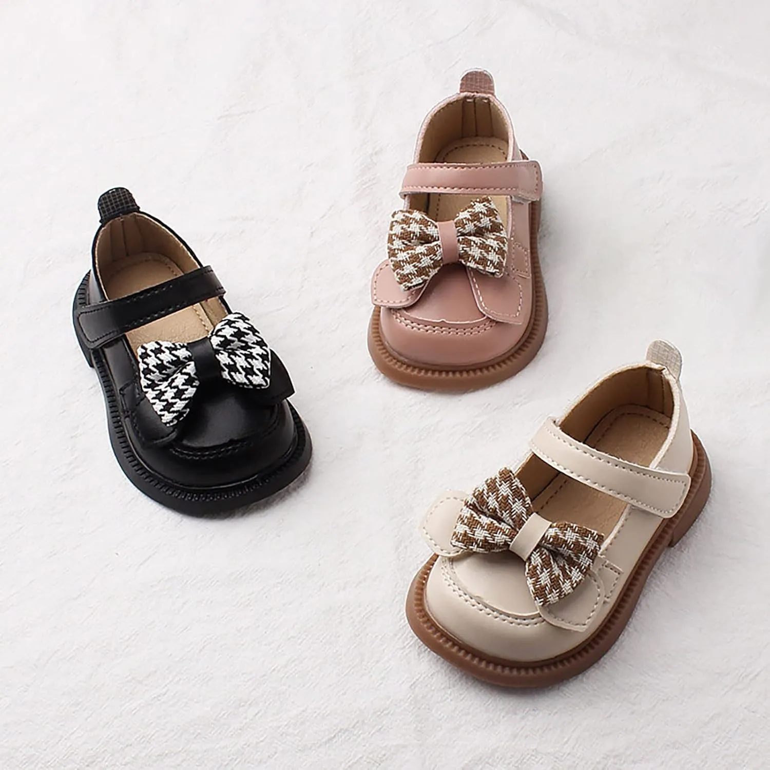 Kids Girls Dress Shoes Bow Tie Soft Bottom Princess Shoes Summer Outdoor Soft Rubber Sole Flat preemie baby boy clothes