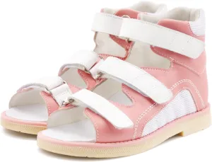 Kids Orthopedic Sandals with Arch and Ankle Support,High Top Shoes