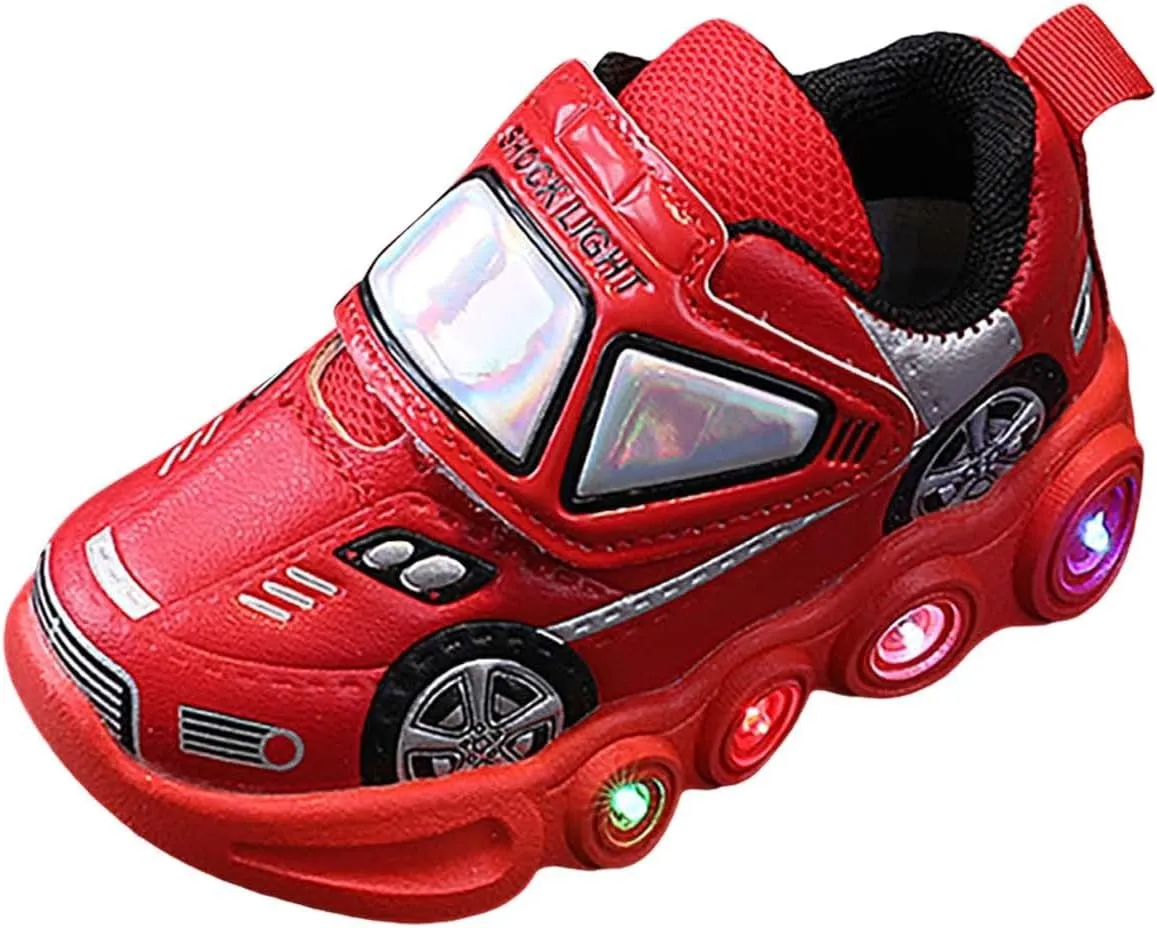 Kids Running Shoes Fashion LED Light Baby Shoes Casual Children Shoes Boys Girls Sandals Soft Anti-Slip Sole PU Shoes