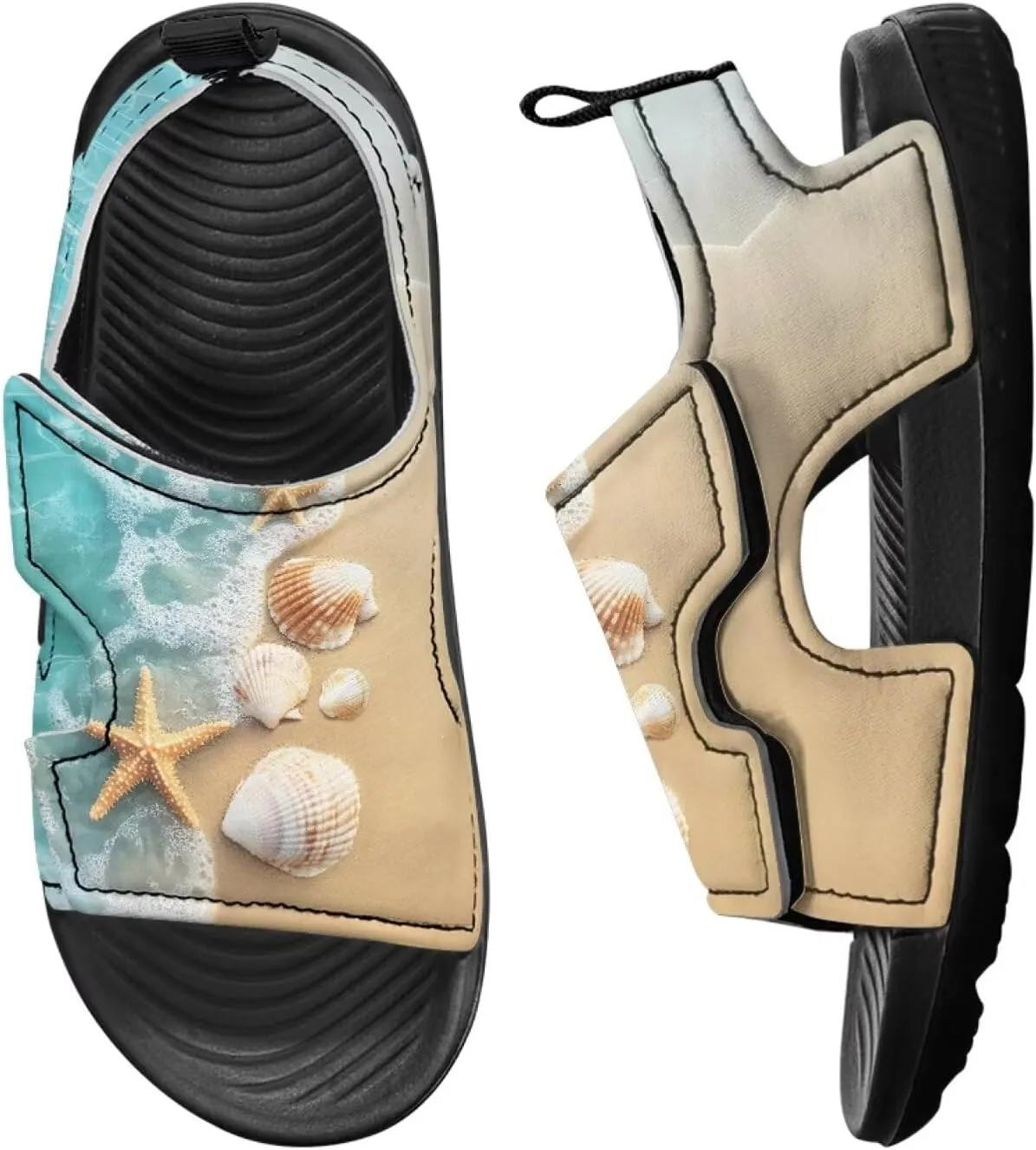 Kids Sandals Ocean Series Summer Kids Shoes Open Toe Sport Outdoor Athletic Sandals Quick Dry Water Shoes