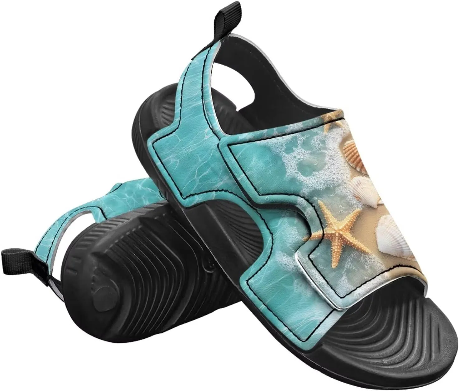 Kids Sandals Ocean Series Summer Kids Shoes Open Toe Sport Outdoor Athletic Sandals Quick Dry Water Shoes