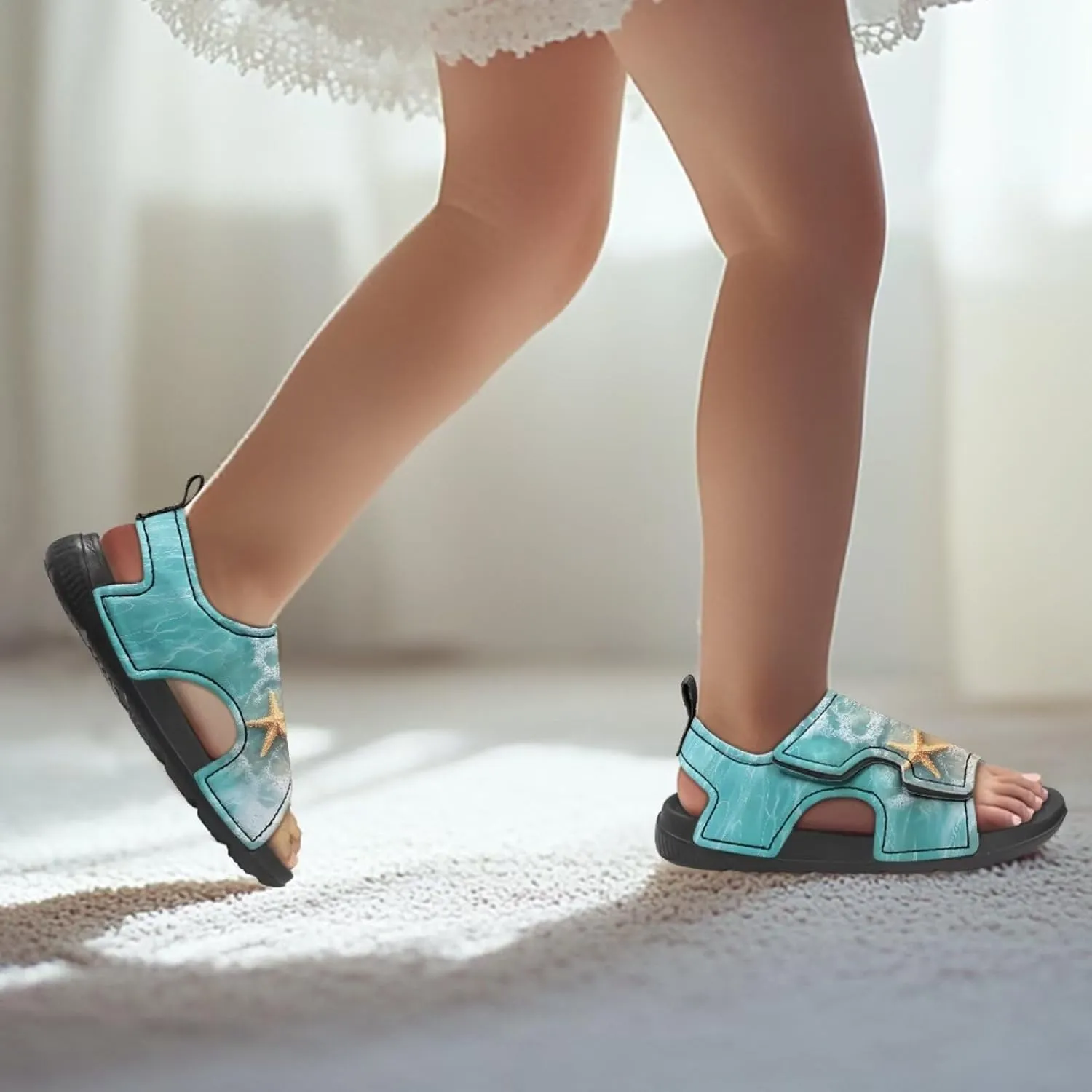 Kids Sandals Ocean Series Summer Kids Shoes Open Toe Sport Outdoor Athletic Sandals Quick Dry Water Shoes