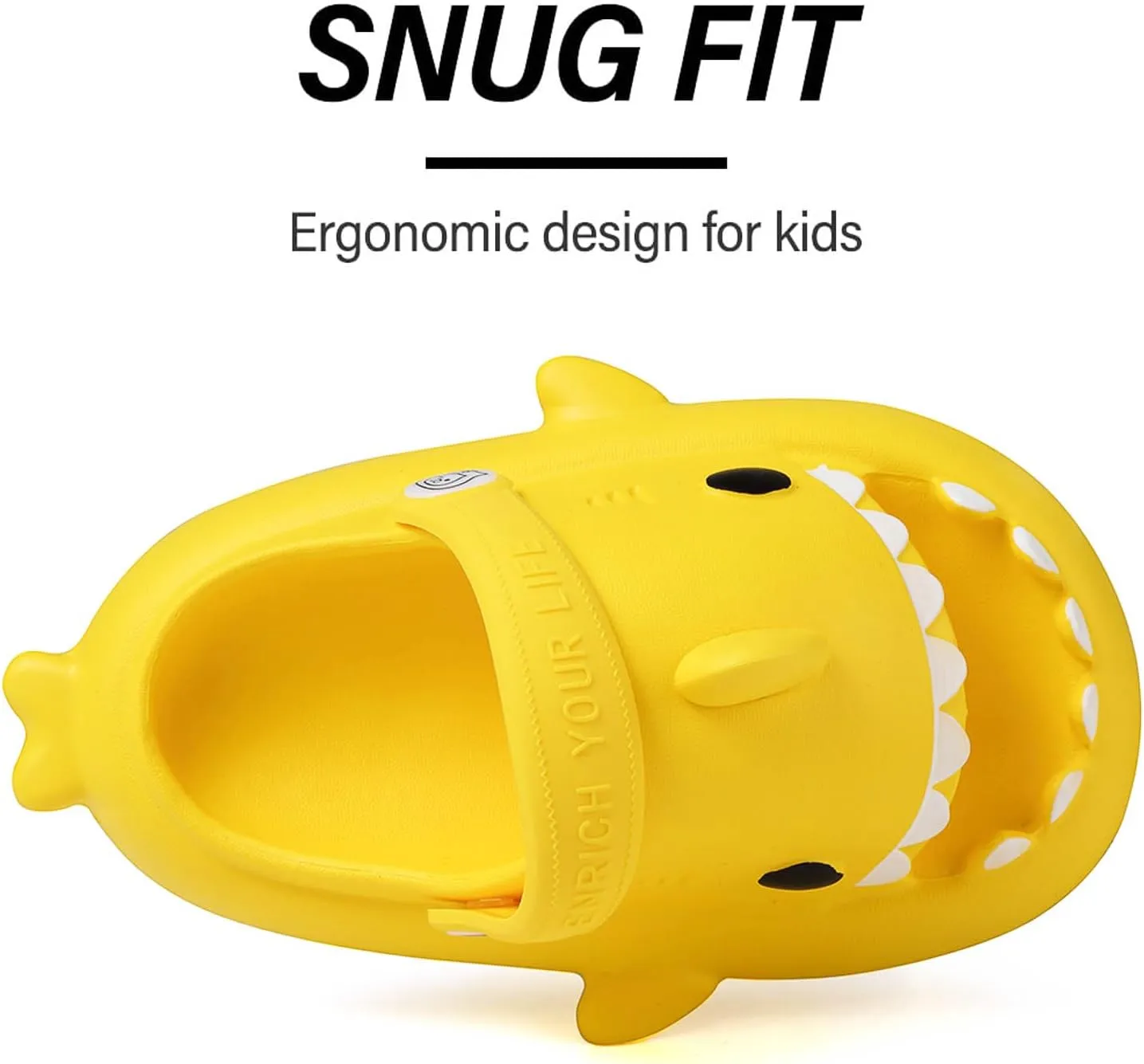 Kids Shark Slides, Shark Slippers for Kids Boys Girls, Cloud Pillow Slides with Thick Sole, Soft, Non-slip