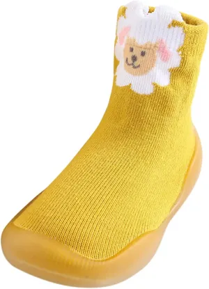 Kids Slippers Boys with Strap Toddler Baby Boys Girls Solid Warm Knit Soft Sole Rubber Boys Size 4 Slippers