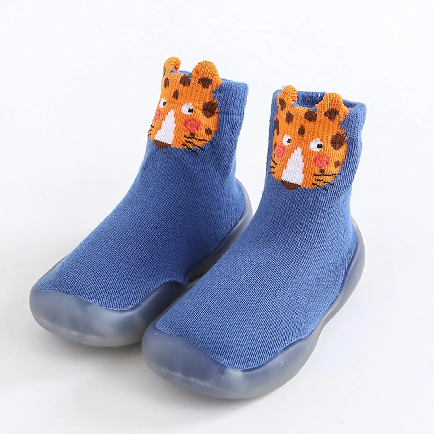 Kids Slippers Boys with Strap Toddler Baby Boys Girls Solid Warm Knit Soft Sole Rubber Boys Size 4 Slippers