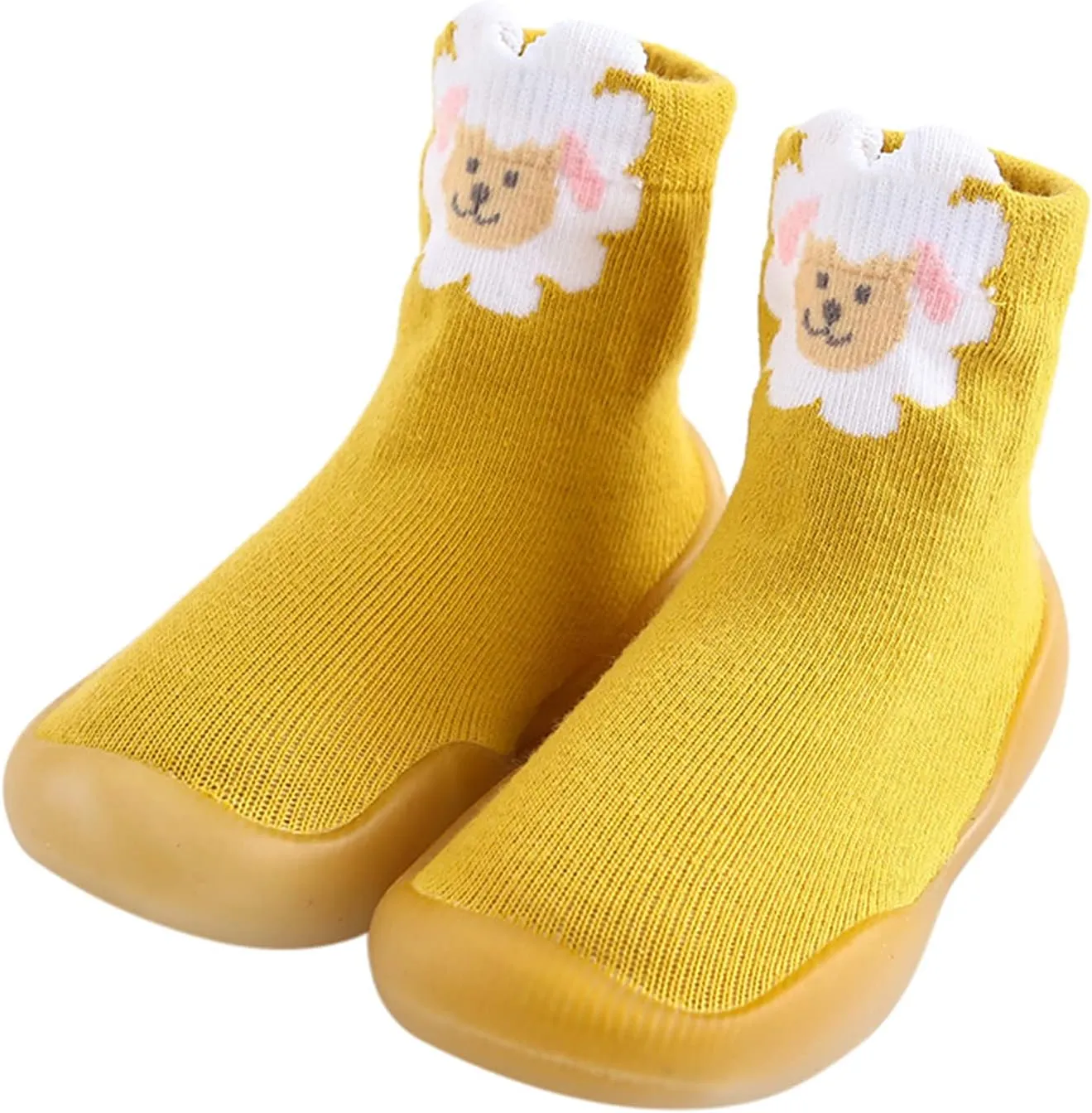 Kids Slippers Boys with Strap Toddler Baby Boys Girls Solid Warm Knit Soft Sole Rubber Boys Size 4 Slippers