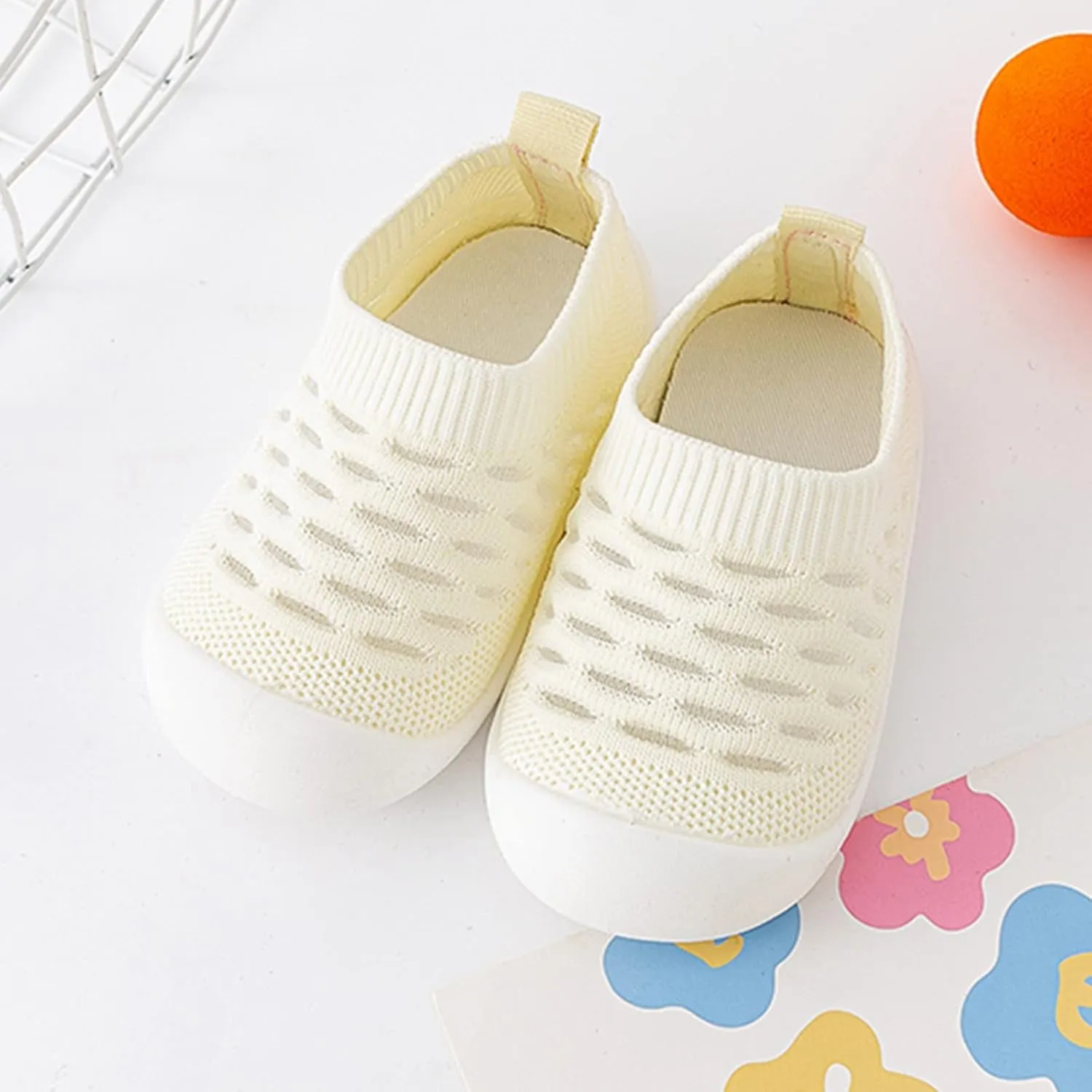 Kids Wedding Shoes Infant Toddler Shoes Hollow Out Slip On Socks Shoes Soft Sole Non Slip Wear Out Toddler Shoes