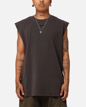 Ksubi Slash Biggie Muscle T-Shirt Faded Black