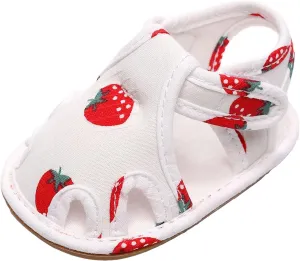 Leather Baby Slippers Infant Toddler Shoes Soft Sole Non Slip Toddler Floor Shoes Fruit Baby Size 2 Shoes Girls