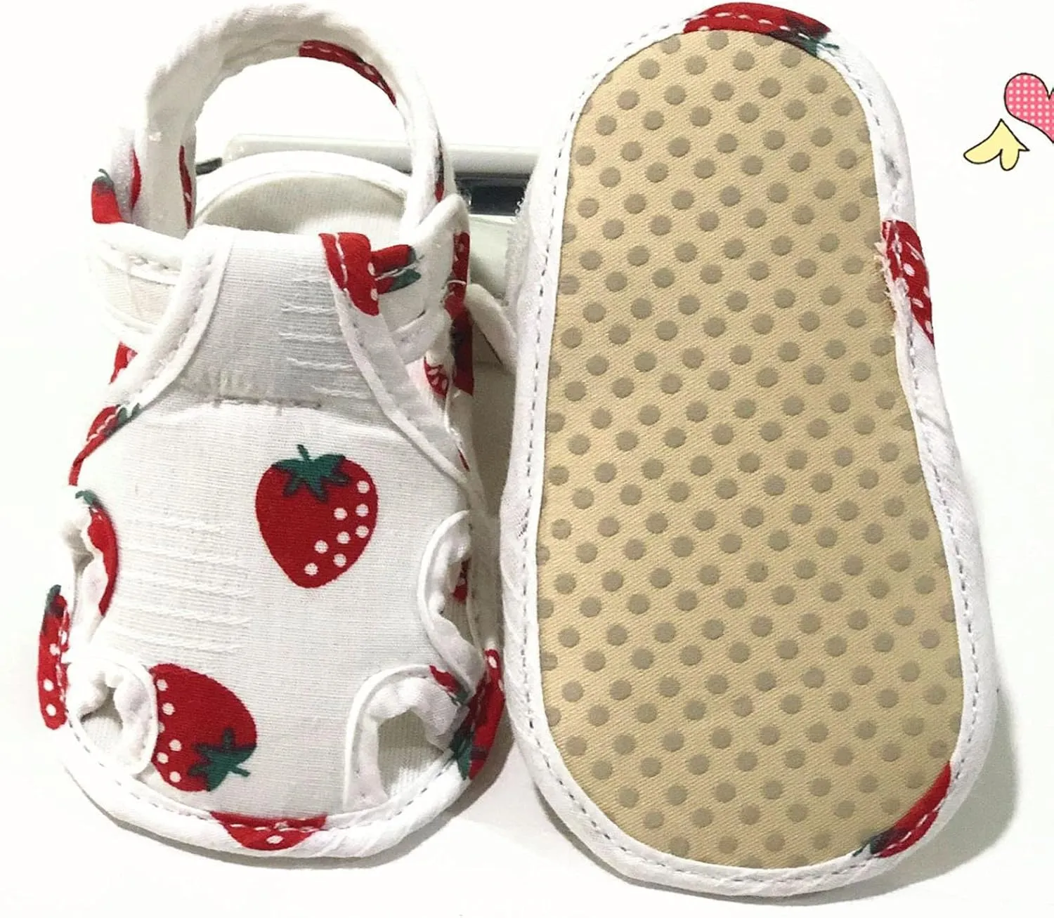 Leather Baby Slippers Infant Toddler Shoes Soft Sole Non Slip Toddler Floor Shoes Fruit Baby Size 2 Shoes Girls