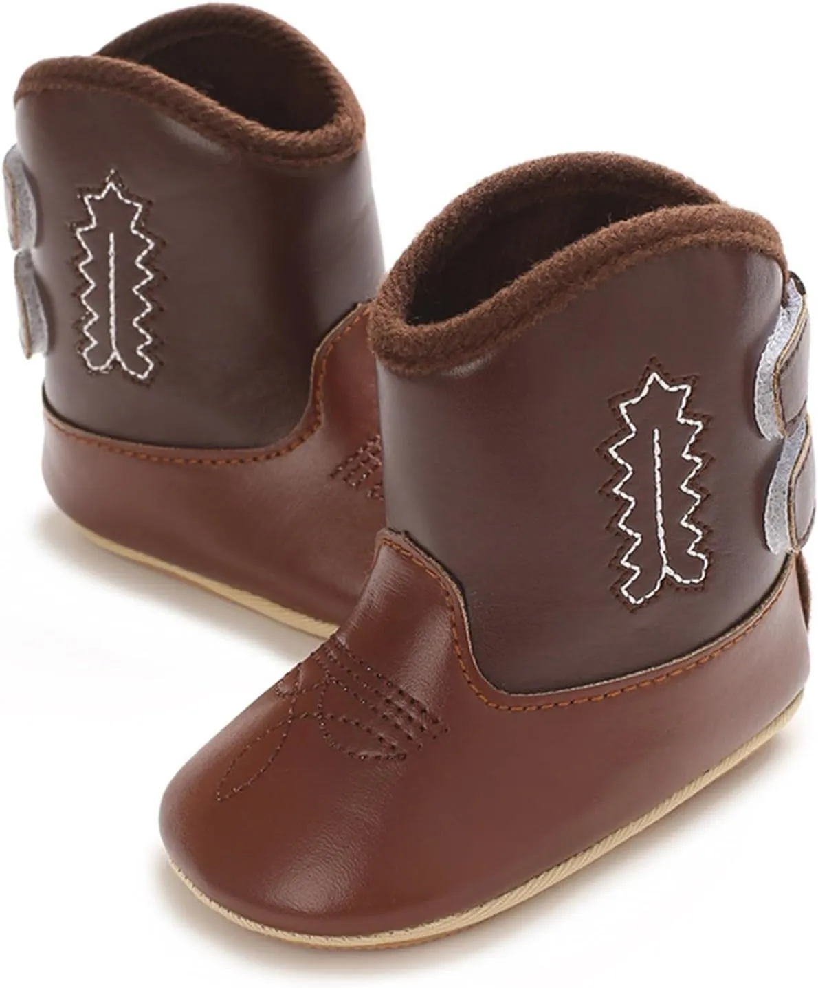 Leather Western Boots Cowboy Bootie Soft Sole Non Slip Shoes for Baby Infant Toddler Girls 9 Month Old Baby Girl Shoes